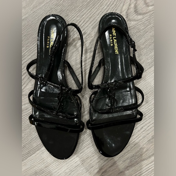 YSL Strap on Sandals Black - Picture 3 of 4